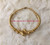 14k All gold Nugget thick bangle #1
