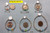 14k gold clear Small stardust earrings.