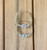 14k gold Clear Medium stardust hoop earring
