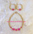 14k 2pc pink dice kids set #2.