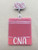 CNA XOXO pink Acrylic badge reel #1