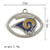 Rams oval metal charm