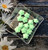 5pc mint green rose beads 15mm