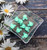 Mickey mouse mint greeb transparent beads