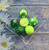 6pc green mix 20mm beads