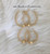 14k  All gold shell ANY SIZE hoop earrings