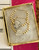 14k gold small pave heart hoop earrings