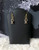 Black Lock dangle earrings #1