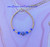 14k gold blue stripe braceletkids