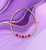 14k gold July birthstone bracelet #2