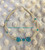 14k gold DECEMBER  stardust heart Anklet #2.