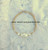 14k gold clear oval swirl bracelet