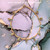 14k gold Blue & brown teardrop Anklet #1