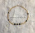 14k gold black birthstone Anklet #2