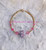 14k gold pink pearl rhinestone bracelet