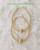 14k All gold 2XL ball hoop earrings