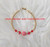 14k gold JULY red stripe bracelet #2A