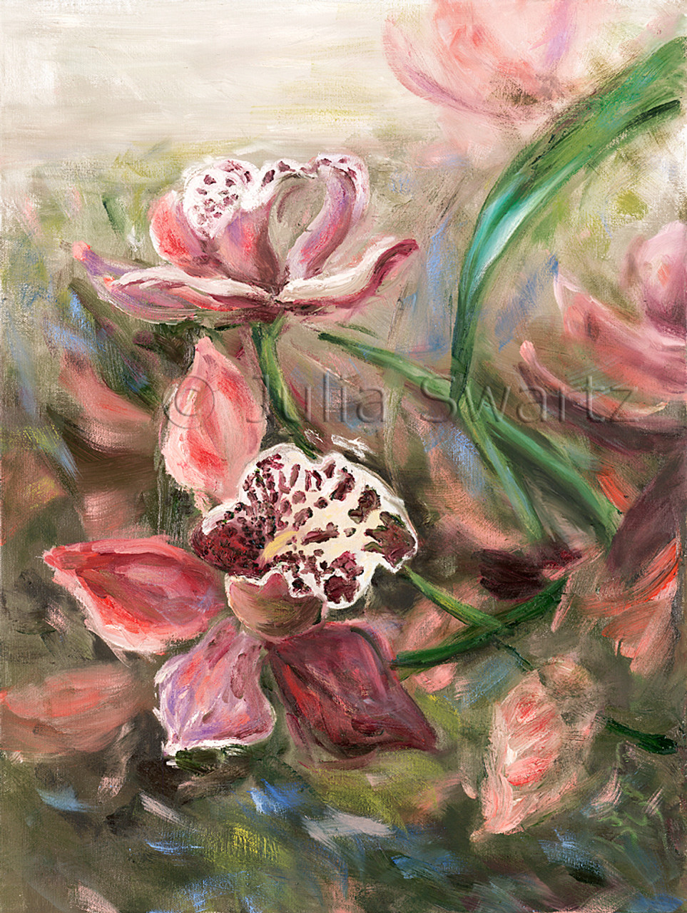 orchid flower painting