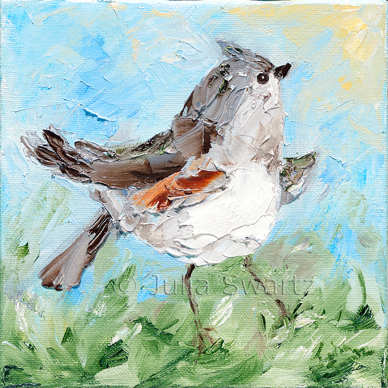 Weekend Robin Art Print Wall Art Painting Bird Irish 