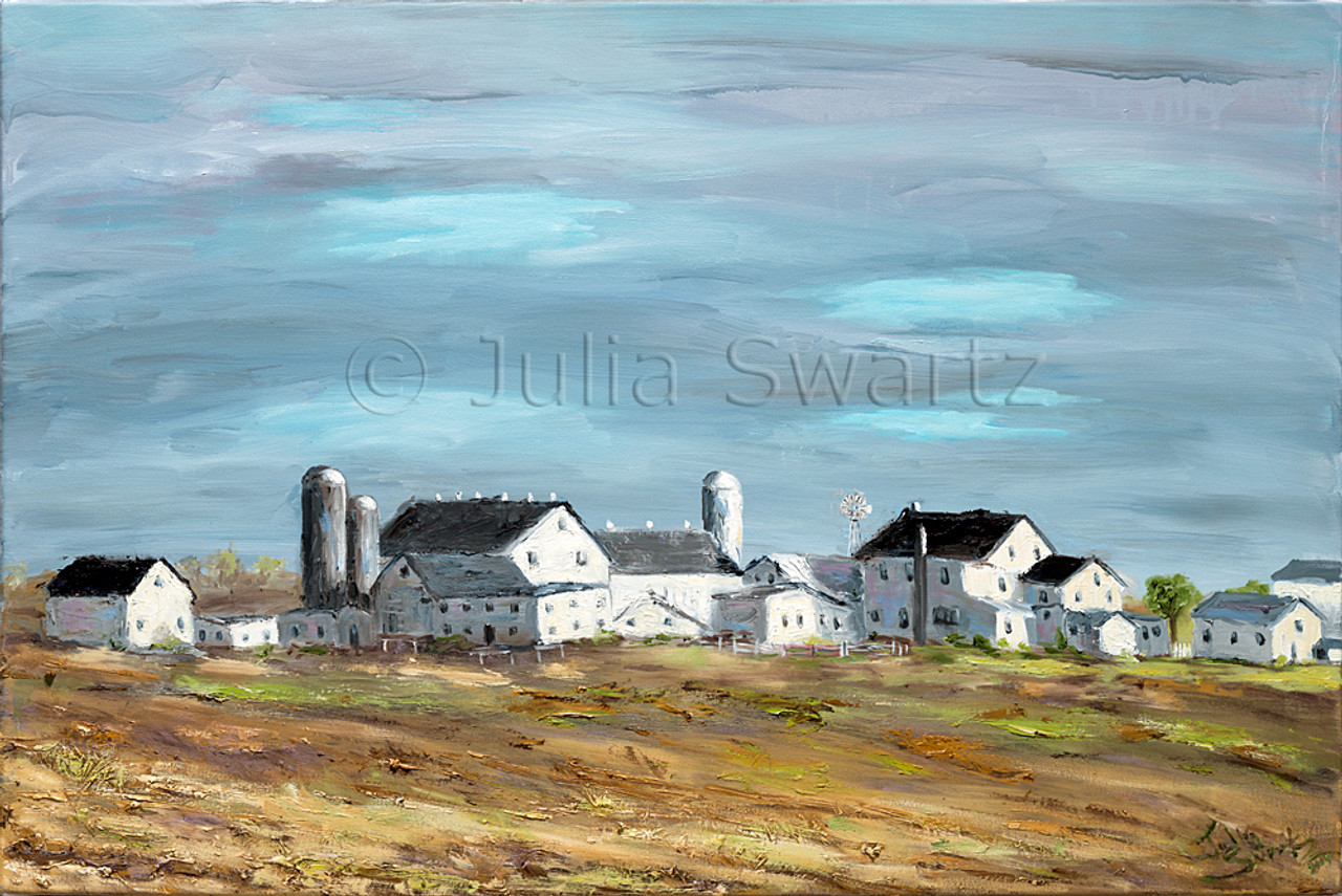 Amish farmers, picking potatoes, Amish art, watercolor painting