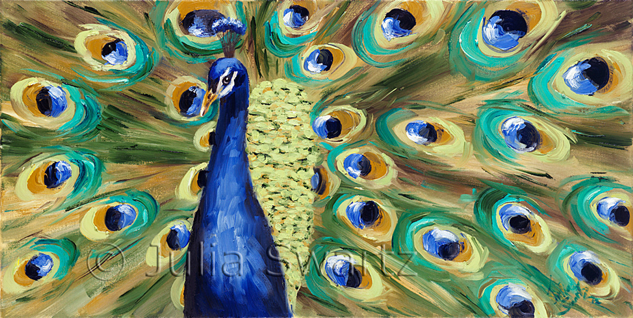 Peacock II Oil Painting