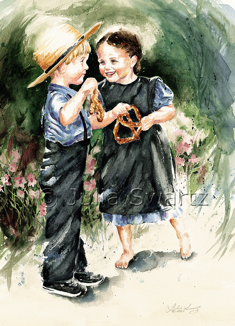 Pretzel Kids - Watercolor Painting