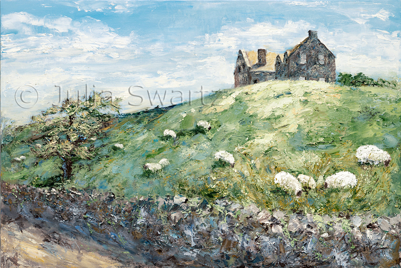 hill landscape painting
