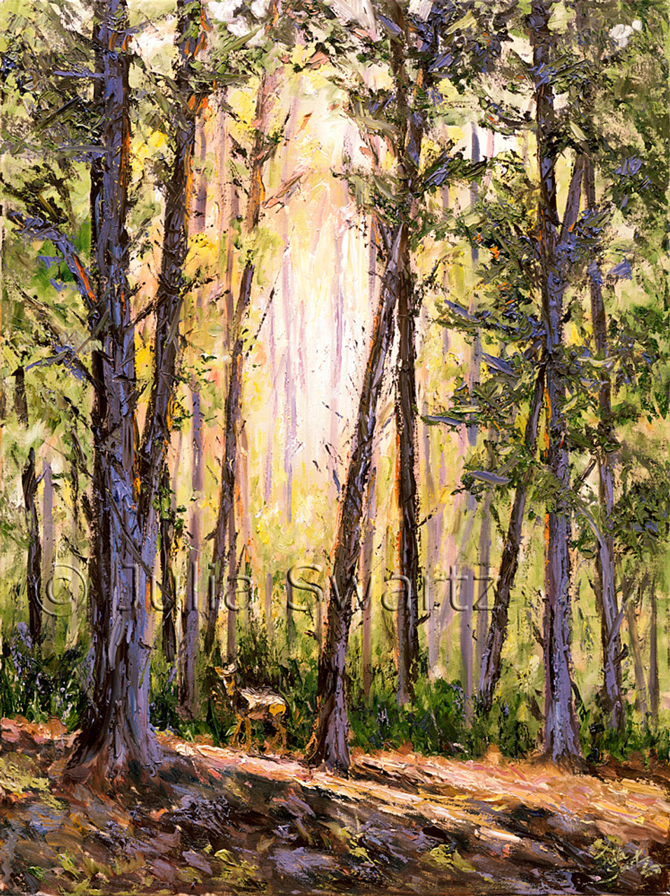 Silent Forest I Landscape Oil Painting