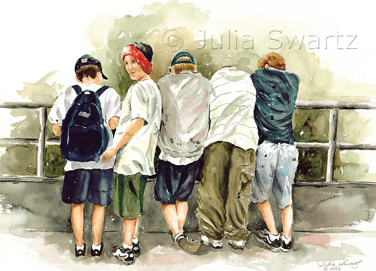 The Guys Watercolor Painting