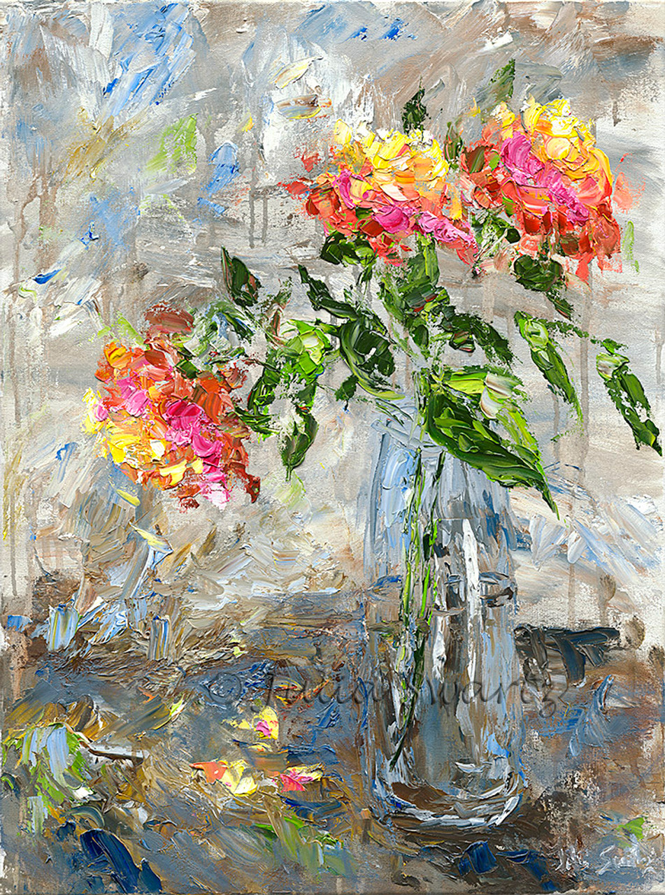 Summer Roses - oil painting