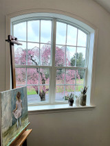 We love spring and all the blooms it brings. Here is our weeping cherry tree.