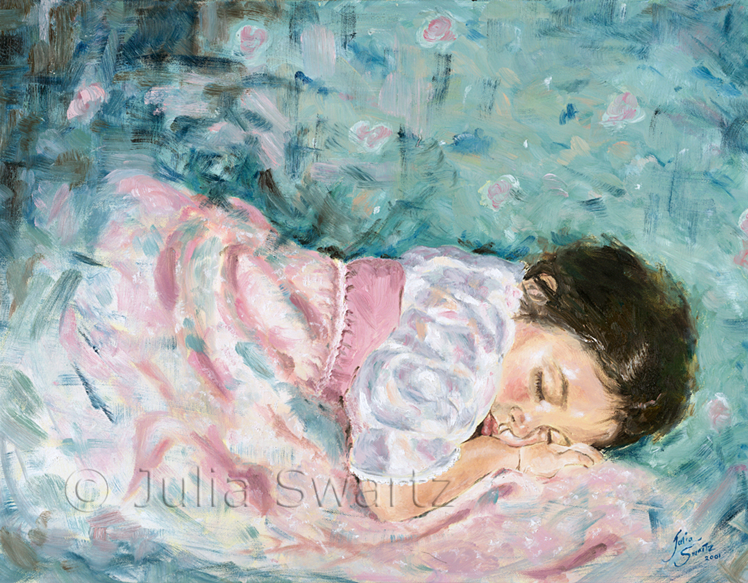 Nap Time Oil Painting
