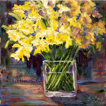 Spring Beauty - Flower oil painting - Julia Swartz Art Gallery