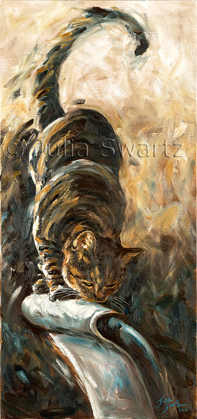 Original Oil painting of Max, Julia's beloved cat!