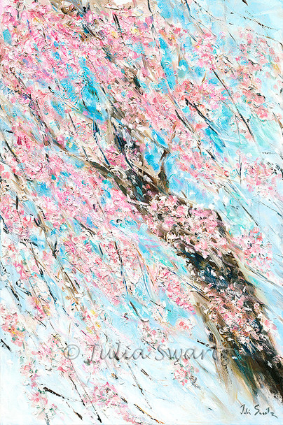 Weeping Cherry Tree 3 note cards by Julia Swartz