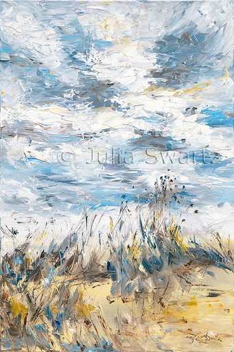 Autumn Beach - Oil Painting - Julia Swartz Art Gallery