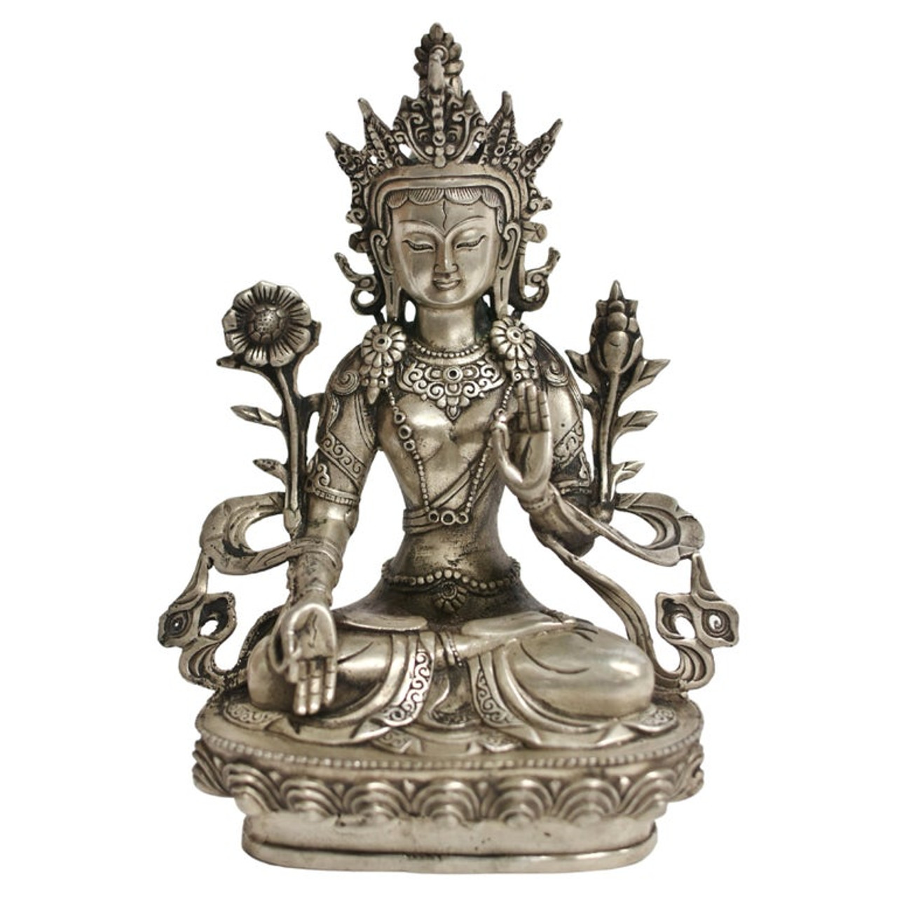 white tara goddess statues