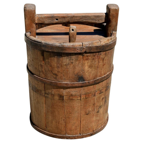 Chinese Antique Jujube Wine Barrel