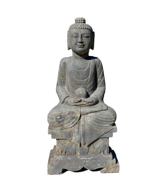 Stone Buddha Amitabha Statue