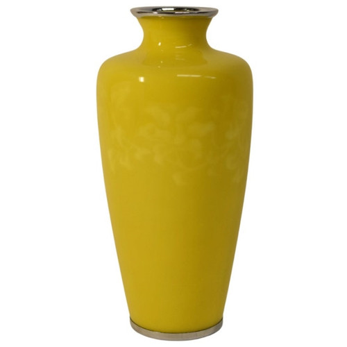 Ando Jubei Yellow Vase Signed