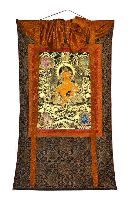 Hand Painted Thangka Jambhala God Of Love