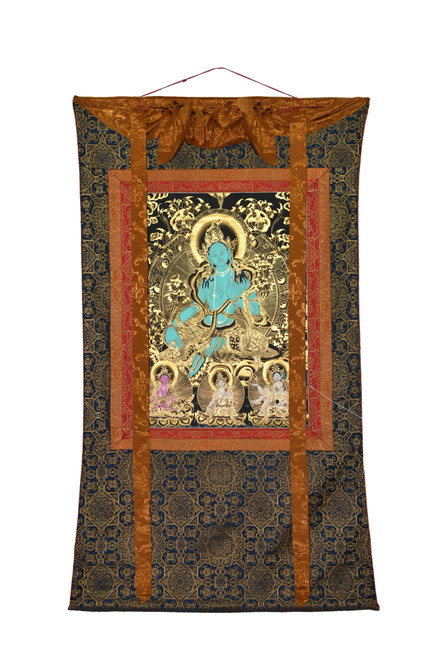 Hand Painted Thangka Green Tara 