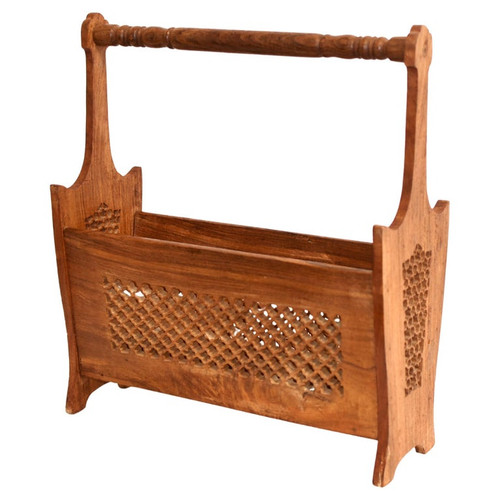 Teak Magazine Rack