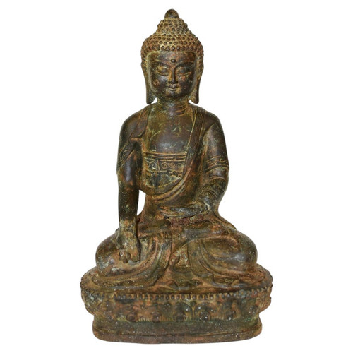 Smiling Young Buddha Bronze Statue