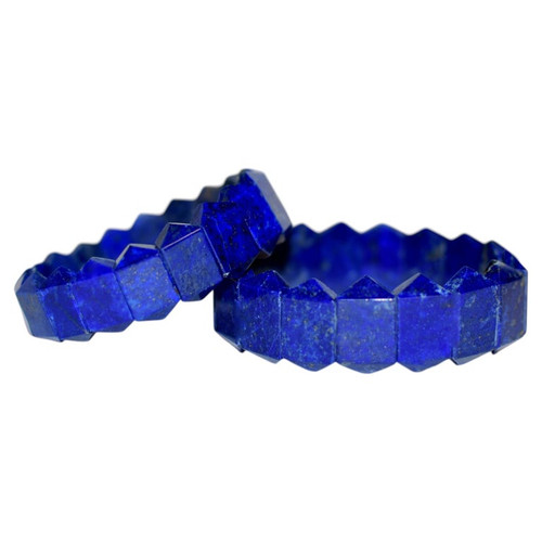 Pair Fine Lapis Bracelets AAAA