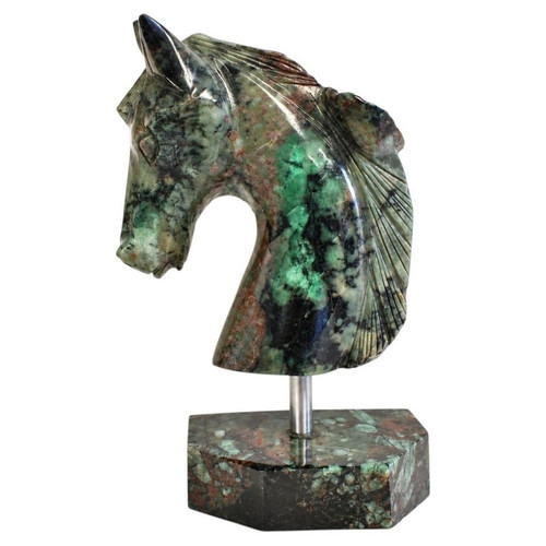 Gemstone Emerald Horse Cherry Blossom