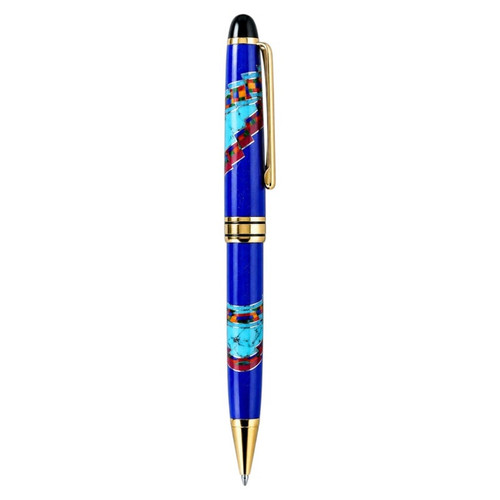 David Rosales Gemstone Pen Lapis Navajo Southwest