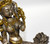 tibetan tara with recumbent goose, gilded white brass