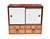 Vintage Japanese Tansu with White Sliding Doors