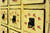 Rare Yellow Antique Apothecary Cabinet 67 Drawers
